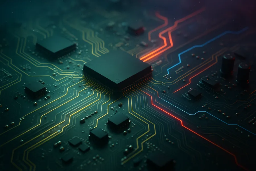 High Tech Motherboard Abstract Closeup Electronics Wallpaper 5 4K 3