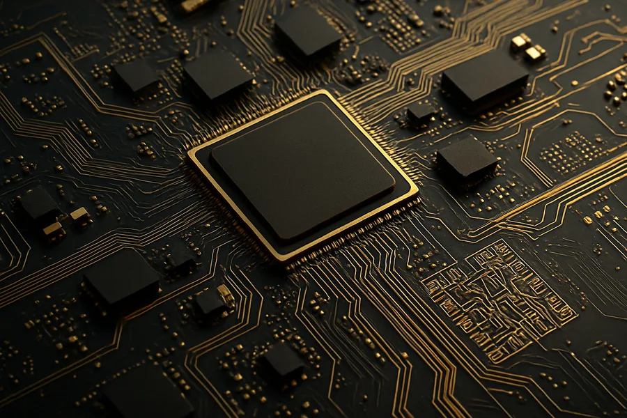High Tech Motherboard Abstract Closeup Electronics Wallpaper 5 4K