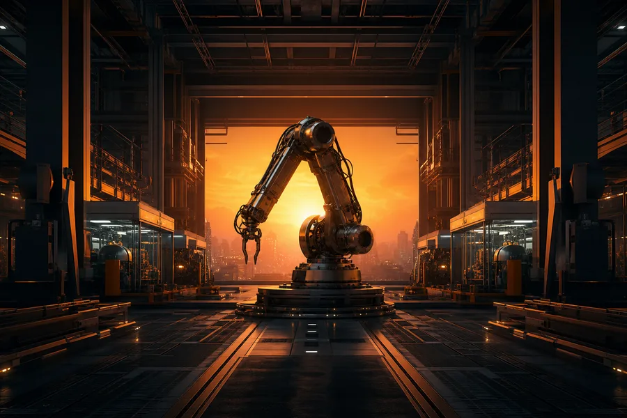 Industrial Robot Arm In Smart Factory Robots Wallpaper 4 4K 7