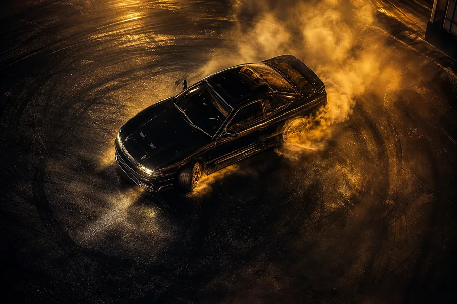 Jdm Drift Car Neon Smoke Cars Wallpaper 7 4K 10