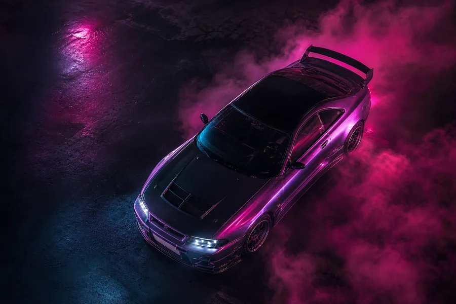 Jdm Drift Car Neon Smoke Cars Wallpaper 7 4K 6
