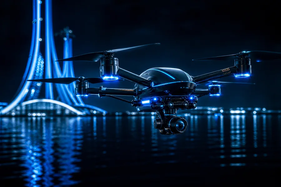 Long Range Drone Over Ocean Drone Wallpaper 3 4K 3