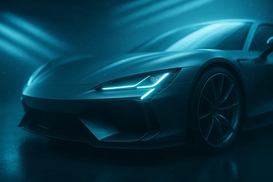 Luxury Supercar In Cyberpunk Garage Cars Wallpaper 3 4K 5
