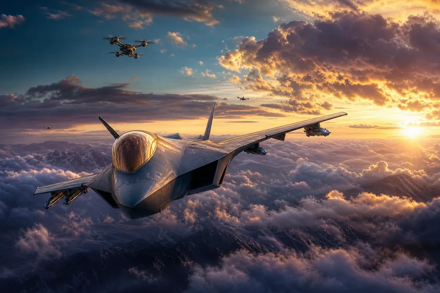 Military Aircraft Above Clouds Military Wallpaper 5 4K 8