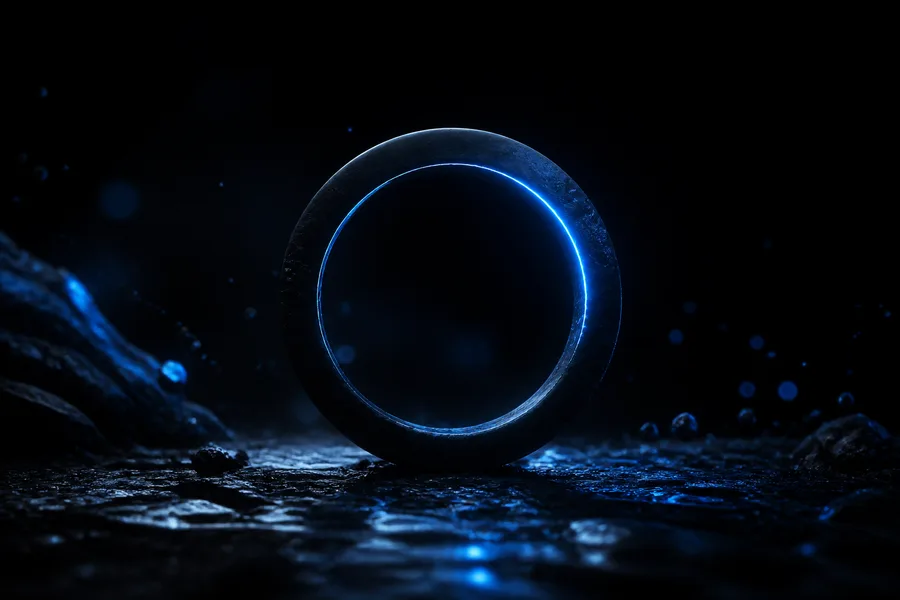 Minimal Dark Neon Ring Amoled Wallpaper 10 4K 5