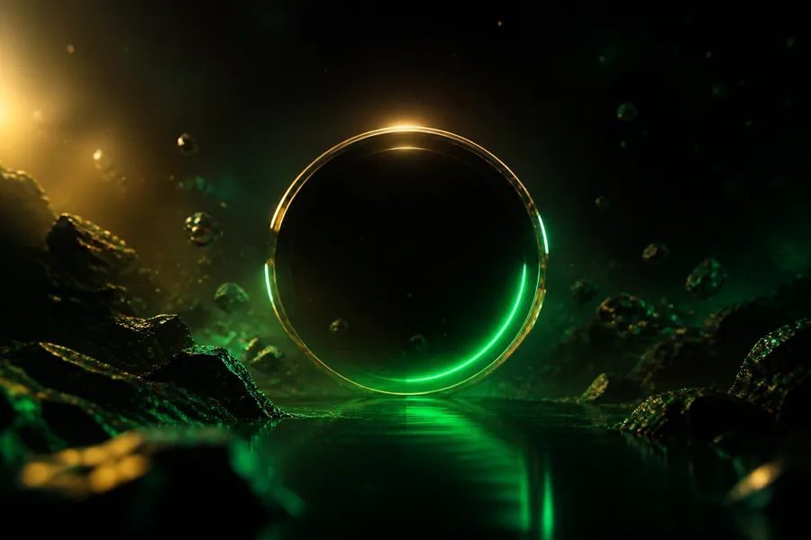 Minimal Dark Neon Ring Amoled Wallpaper 2 4K 6