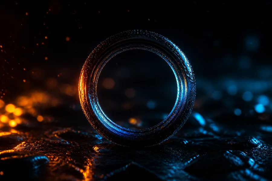 Minimal Dark Neon Ring Amoled Wallpaper 2 4K 7