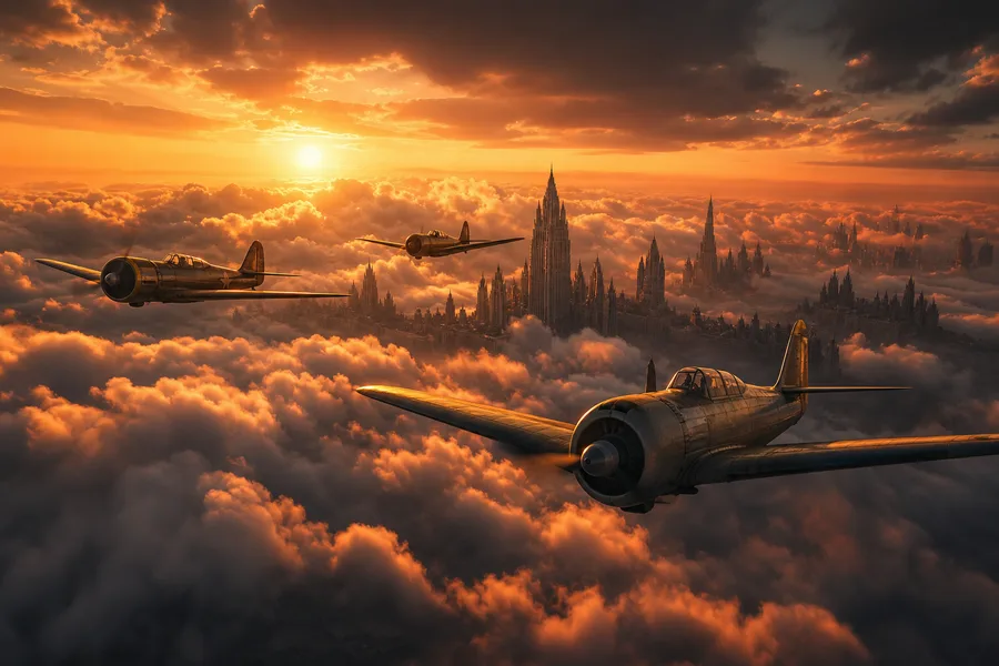 Modern Fighter Jet Above Snow Covered Mountains At Sunrise Airplanes Wallpaper 1 4K