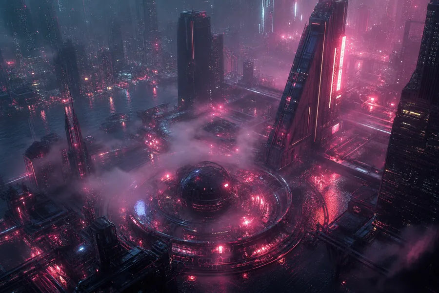 Neon Cyberpunk City In Rain Cyberpunk Wallpaper 1 4K 13