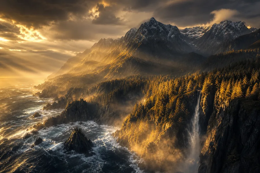 Ocean Waves Storm Nature Wallpaper 8 4K 6