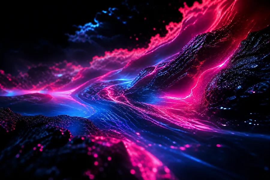 Oled Colorful Glowing Waves Amoled Wallpaper 4 4K 5