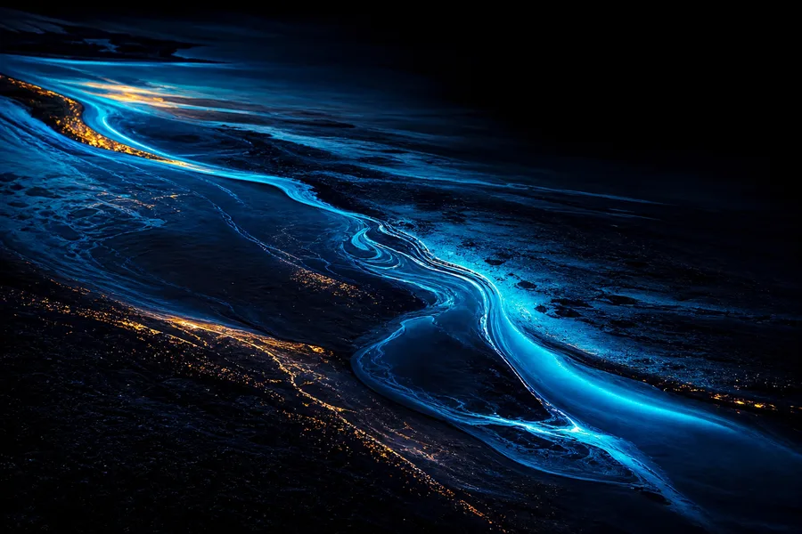 Oled Colorful Glowing Waves Amoled Wallpaper 4 4K 6