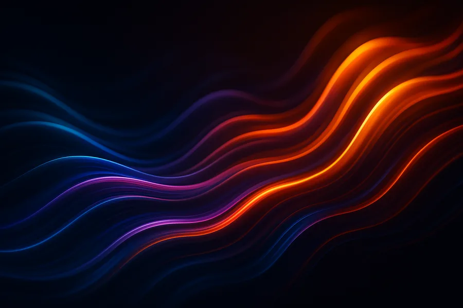 Oled Colorful Glowing Waves Amoled Wallpaper 4 4K