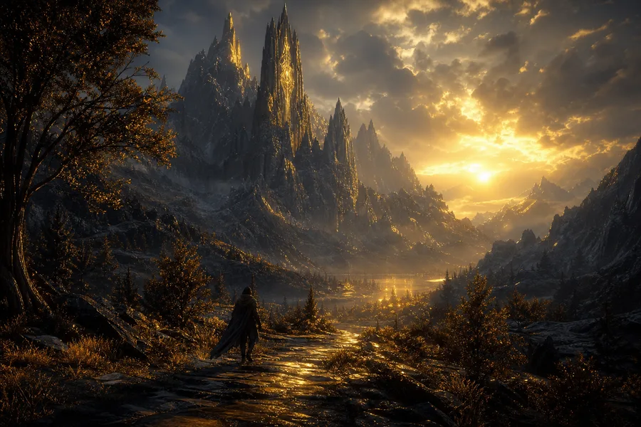 Open World Fantasy Landscape Game Style Gaming Wallpaper 18 4K 5
