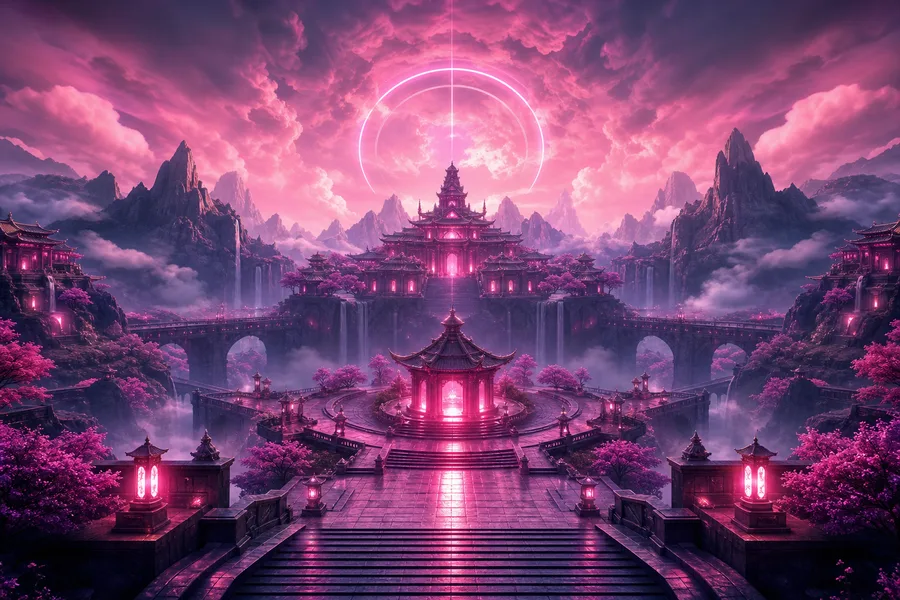 Open World Fantasy Landscape Game Style Gaming Wallpaper  18 4K