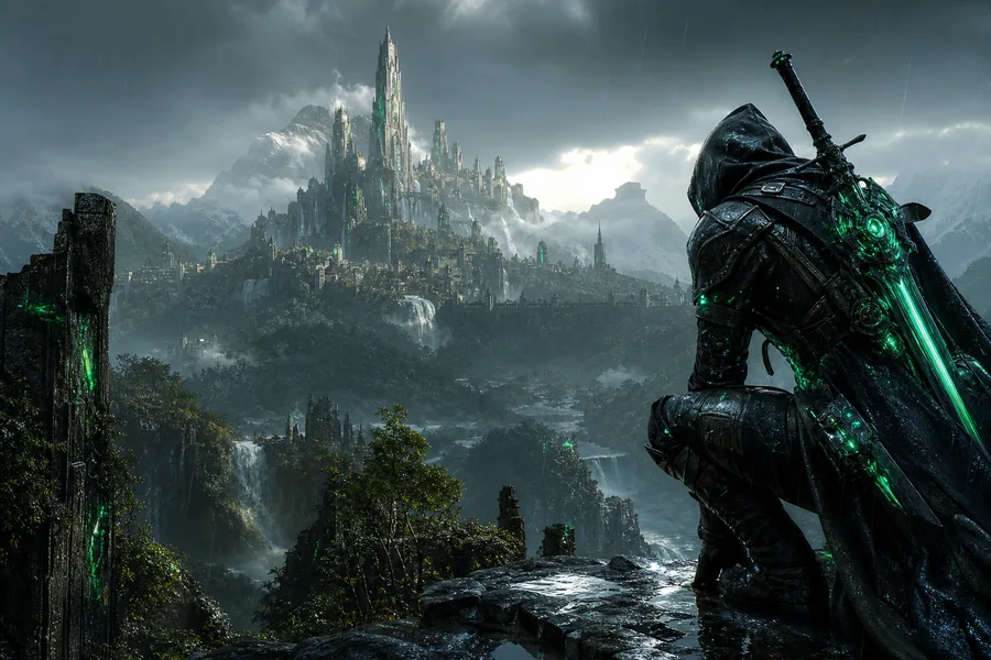 Open World Fantasy Landscape Game Style Gaming Wallpaper 18 4K
