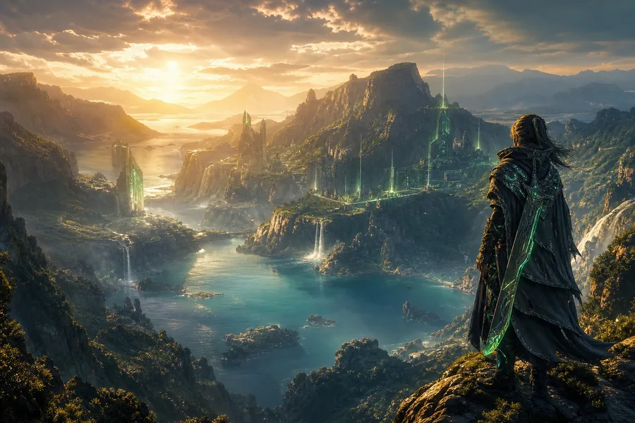 Open World Fantasy Landscape Game Style Gaming Wallpaper 8 4K 16