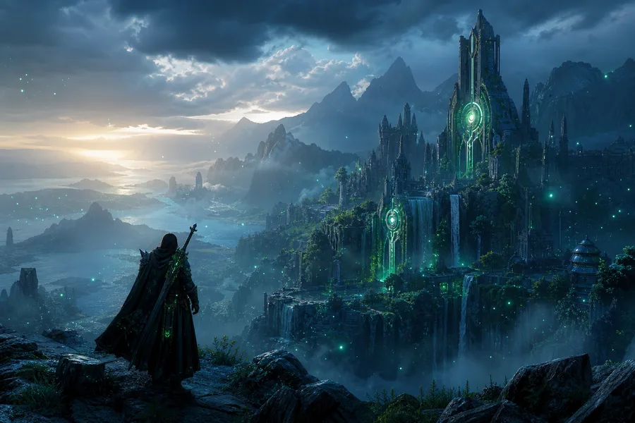 Open World Fantasy Landscape Game Style Gaming Wallpaper 8 4K 8
