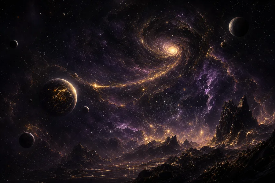 Purple Universe Stars Space Wallpaper  5 4K