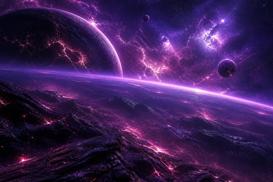 Purple Universe Stars Space Wallpaper  5 4K