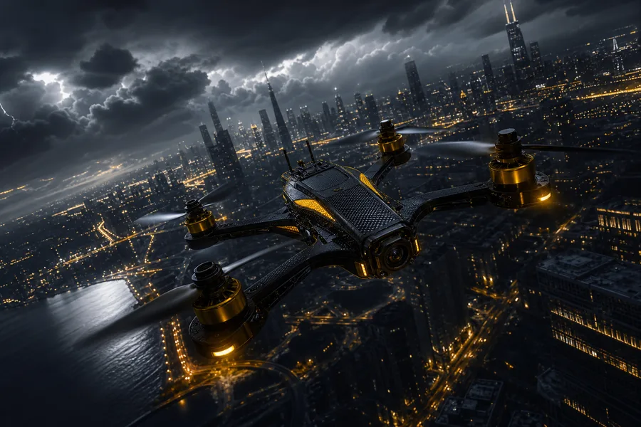 Racing Drone Neon City Drone Wallpaper 2 4K 10