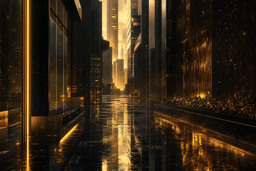 Rainy Neon Alley With Reflections Architecture Wallpaper  4 4K