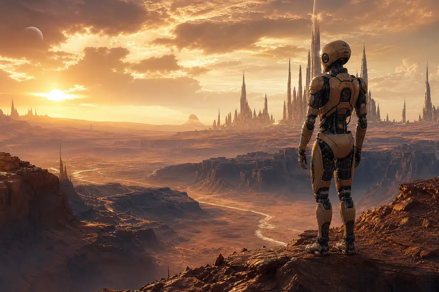 Robot Explorer On Alien Planet Robots Wallpaper 6 4K 12
