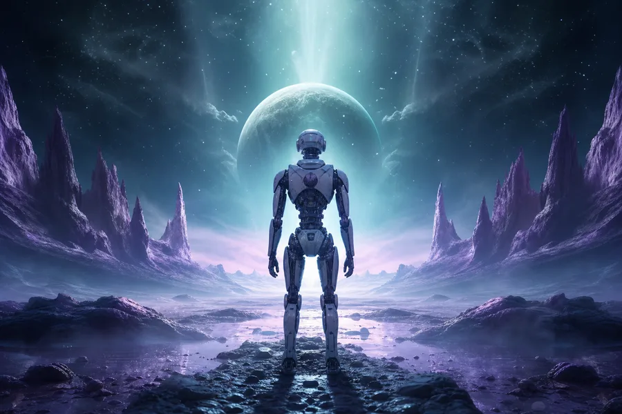 Robot Explorer On Alien Planet Robots Wallpaper 6 4K 13