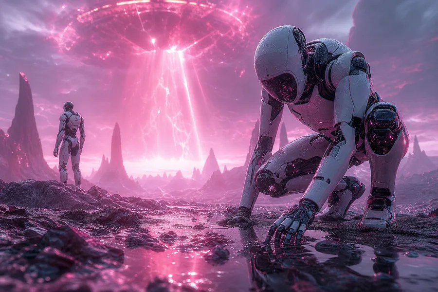 Robot Explorer On Alien Planet Robots Wallpaper 6 4K 14