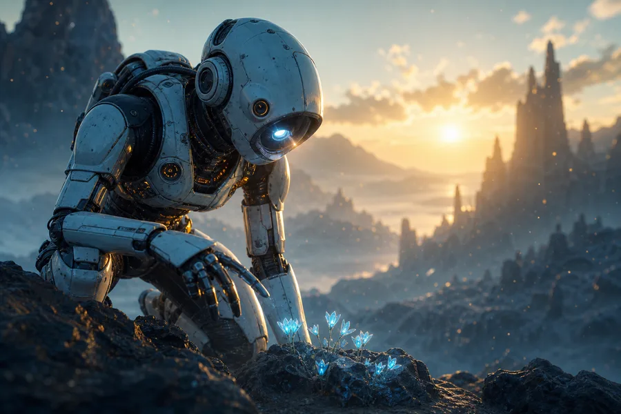 Robot Explorer On Alien Planet Robots Wallpaper 6 4K 16