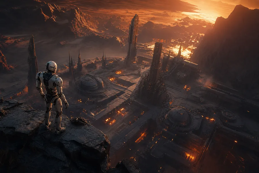 Robot Explorer On Alien Planet Robots Wallpaper  6 4K