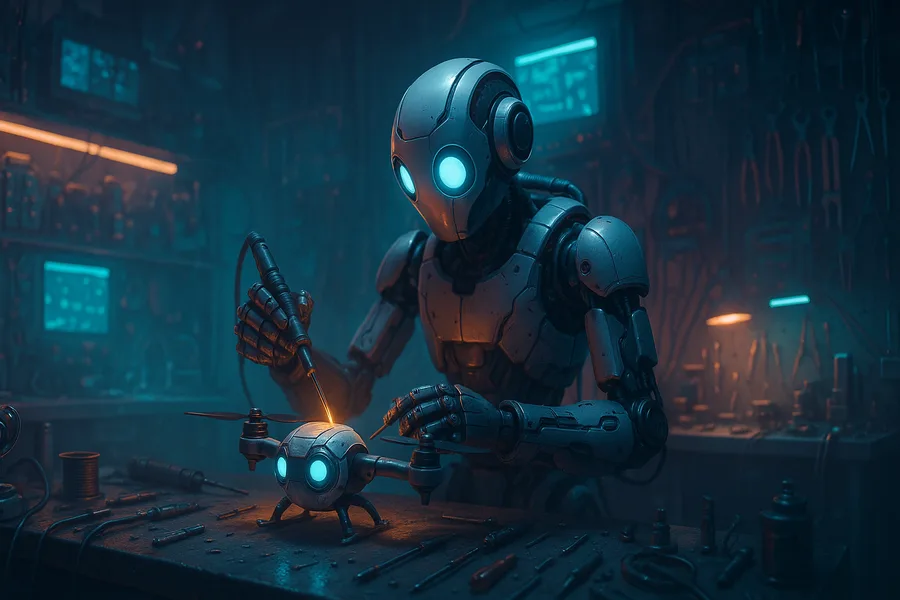 Robot Explorer On Alien Planet Robots Wallpaper 6 4K