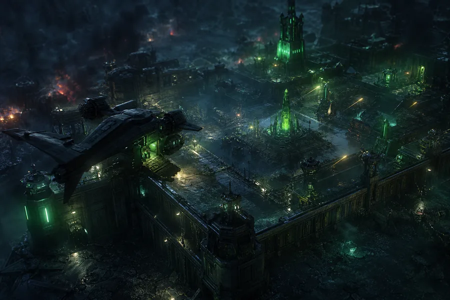 Space Marine Inspired Sci Fi Battlefield Without Logos Gaming Wallpaper 9 4K 15