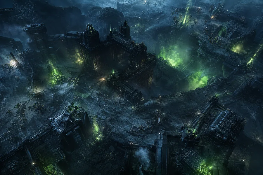Space Marine Inspired Sci Fi Battlefield Without Logos Gaming Wallpaper 9 4K 5