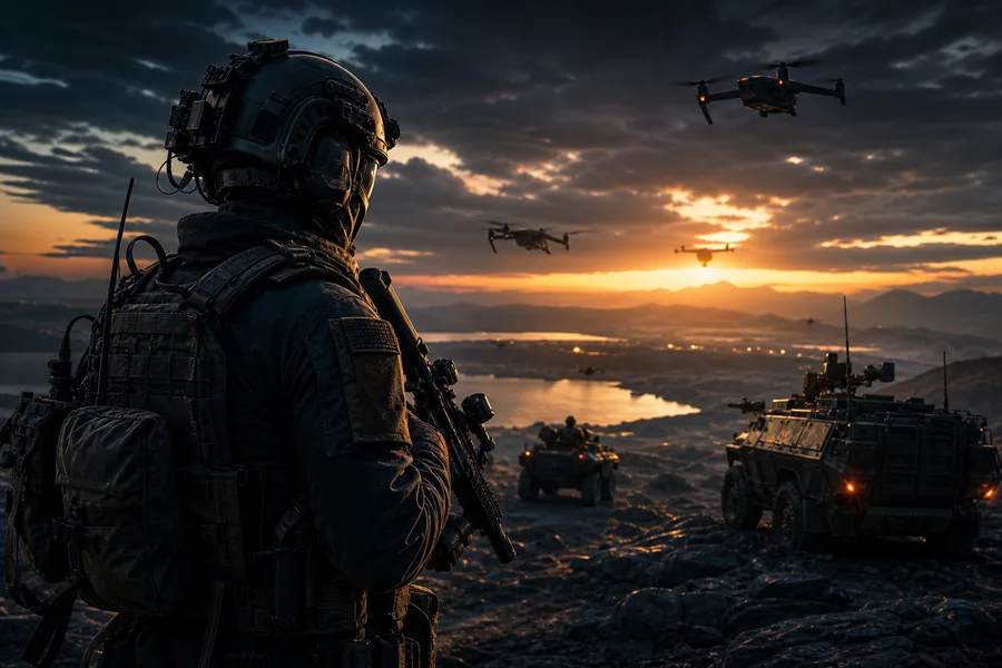 Special Forces Silhouette At Sunset Military Wallpaper 3 4K 6