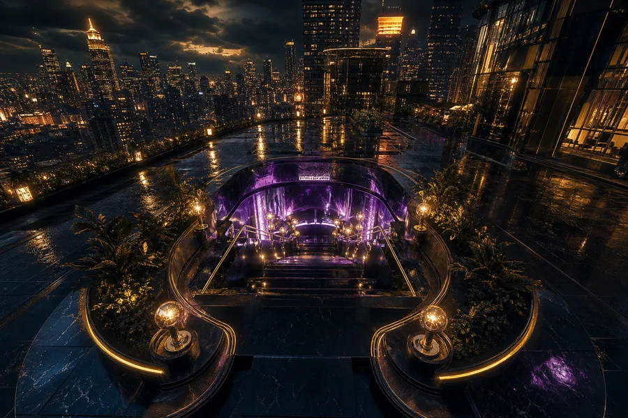 Underground Neon Club Entrance Cyberpunk Wallpaper 15 4K 5