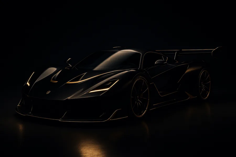 White Hypercar In Minimal Studio Cars Wallpaper 10 4K